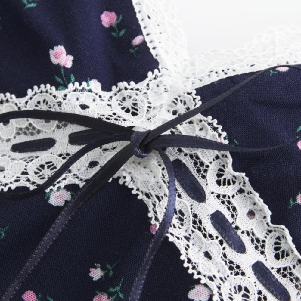 Hollister Floral Lace-Trim Nightgown - Picture 5 of 6
